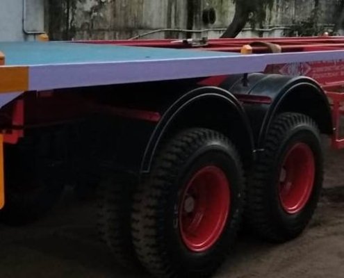 skeleton double axle trailer